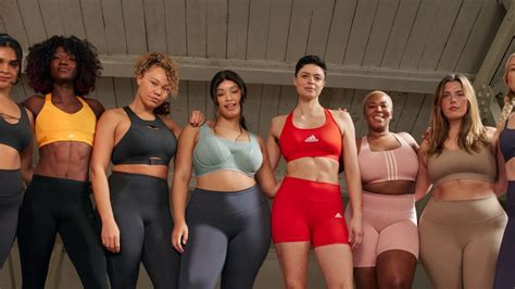 Adidas sports bra adverts showing bare breasts 